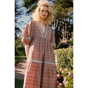 Christy Dawn The Senna Dress in Ginger Sunflower Size Large